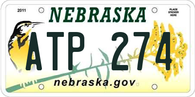 NE license plate ATP274