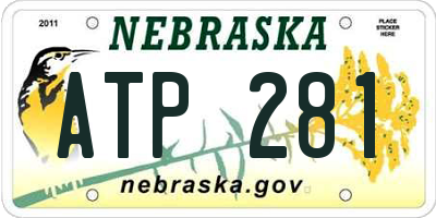 NE license plate ATP281