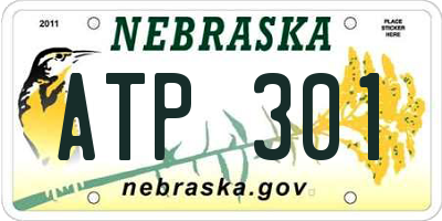 NE license plate ATP301