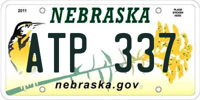 NE license plate ATP337