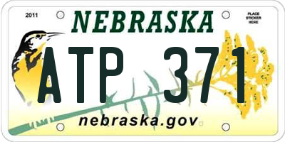 NE license plate ATP371