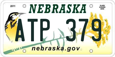 NE license plate ATP379
