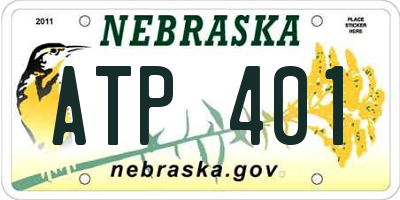 NE license plate ATP401