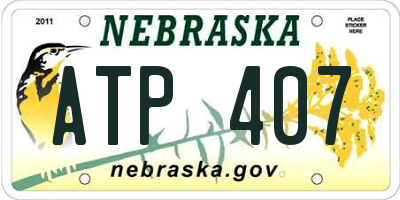 NE license plate ATP407