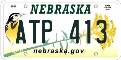 NE license plate ATP413