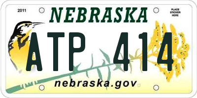 NE license plate ATP414