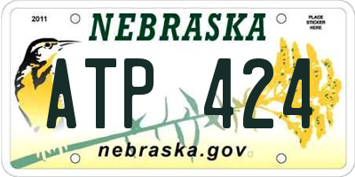 NE license plate ATP424