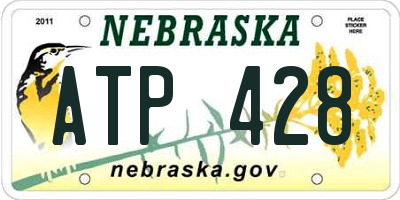 NE license plate ATP428