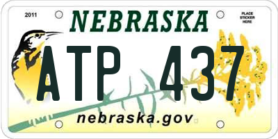 NE license plate ATP437