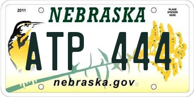 NE license plate ATP444