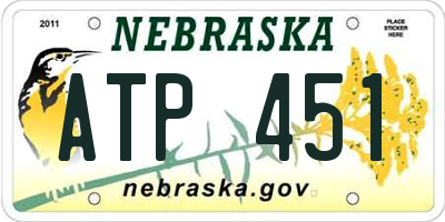 NE license plate ATP451