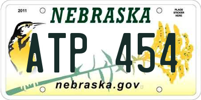 NE license plate ATP454