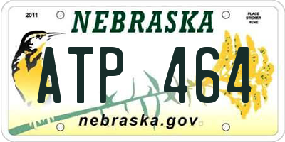 NE license plate ATP464