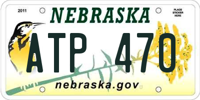 NE license plate ATP470