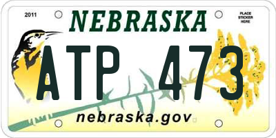NE license plate ATP473