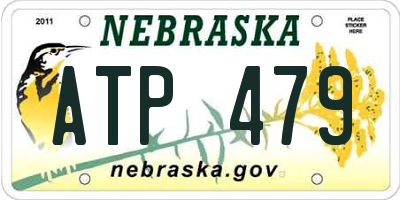 NE license plate ATP479