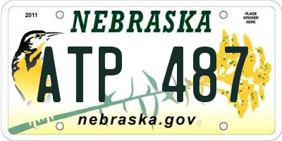 NE license plate ATP487