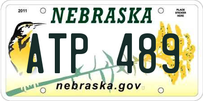 NE license plate ATP489