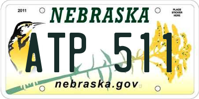 NE license plate ATP511