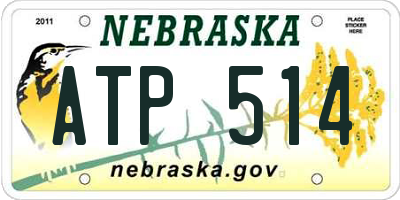 NE license plate ATP514