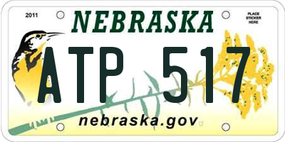 NE license plate ATP517