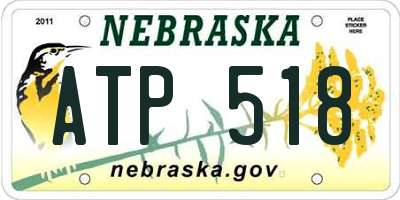 NE license plate ATP518