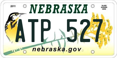 NE license plate ATP527