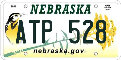 NE license plate ATP528