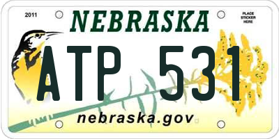 NE license plate ATP531