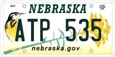 NE license plate ATP535