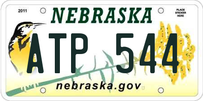 NE license plate ATP544