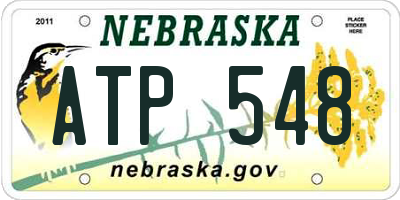 NE license plate ATP548