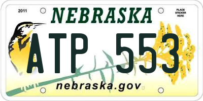 NE license plate ATP553