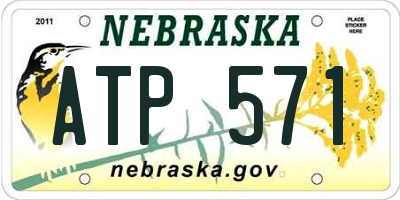 NE license plate ATP571