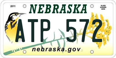 NE license plate ATP572