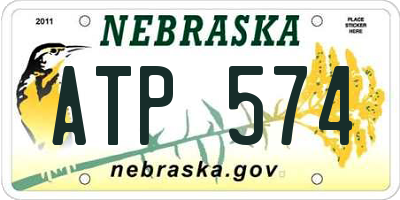 NE license plate ATP574