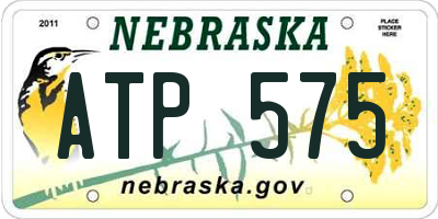 NE license plate ATP575