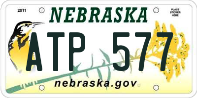 NE license plate ATP577