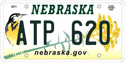 NE license plate ATP620