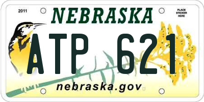 NE license plate ATP621