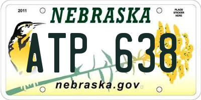 NE license plate ATP638