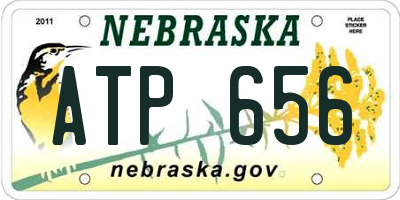 NE license plate ATP656