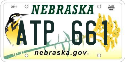 NE license plate ATP661