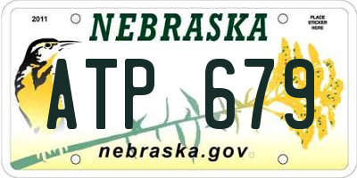 NE license plate ATP679