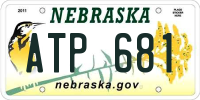 NE license plate ATP681