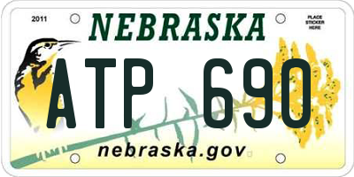 NE license plate ATP690