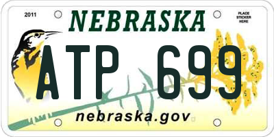 NE license plate ATP699