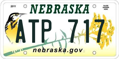 NE license plate ATP717