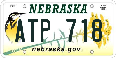 NE license plate ATP718