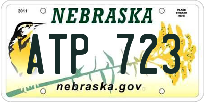 NE license plate ATP723